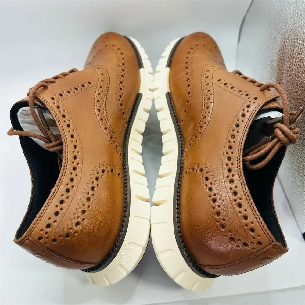 Cole Haan ZERØGRAND Remastered Wingtip Oxford Men's Brown Size 9W